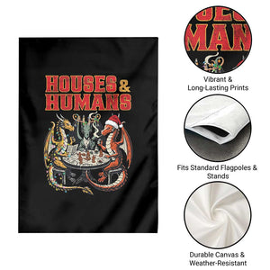 Funny Rpg Christmas Game Garden Flag Houses And Humans Tabletop Game Xmas Dragon TS11 Print Your Wear