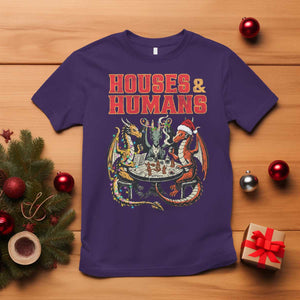 Funny Rpg Christmas Game T Shirt Houses And Humans Tabletop Game Xmas Dragon TS11 Purple Print Your Wear