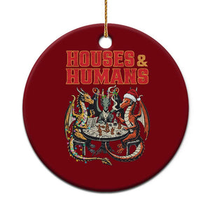 Funny Rpg Christmas Game Ceramic Ornament Houses And Humans Tabletop Game Xmas Dragon TS11 1pc Red Print Your Wear