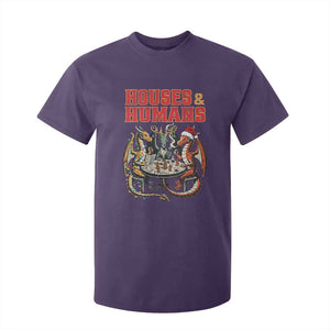 Funny Rpg Christmas Game T Shirt For Kid Houses And Humans Tabletop Game Xmas Dragon TS11 Purple Print Your Wear