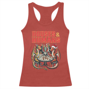 Funny Rpg Christmas Game Racerback Tank Top Houses And Humans Tabletop Game Xmas Dragon TS11 Red Print Your Wear