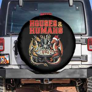 Funny Rpg Christmas Game Spare Tire Cover Houses And Humans Tabletop Game Xmas Dragon TS11 No hole Black Print Your Wear
