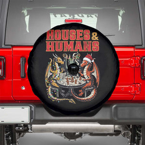 Funny Rpg Christmas Game Spare Tire Cover Houses And Humans Tabletop Game Xmas Dragon TS11 Black Print Your Wear