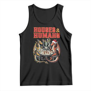 Funny Rpg Christmas Game Tank Top Houses And Humans Tabletop Game Xmas Dragon - Print Your Wear