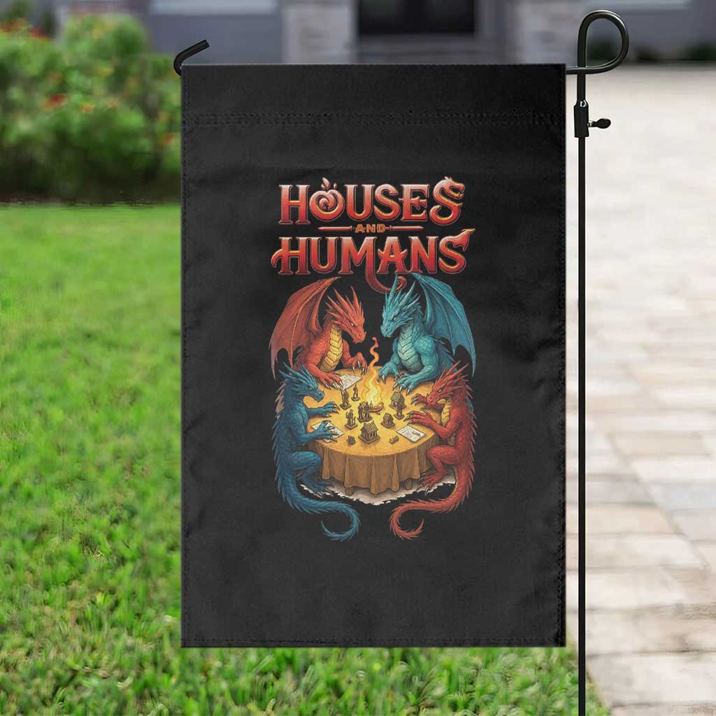 Gaming Houses and Humans Garden Flag Funny Rpg Parody Gamer TS11 Print Your Wear