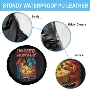 Gaming Houses and Humans Spare Tire Cover Funny Rpg Parody Gamer TS11 Print Your Wear