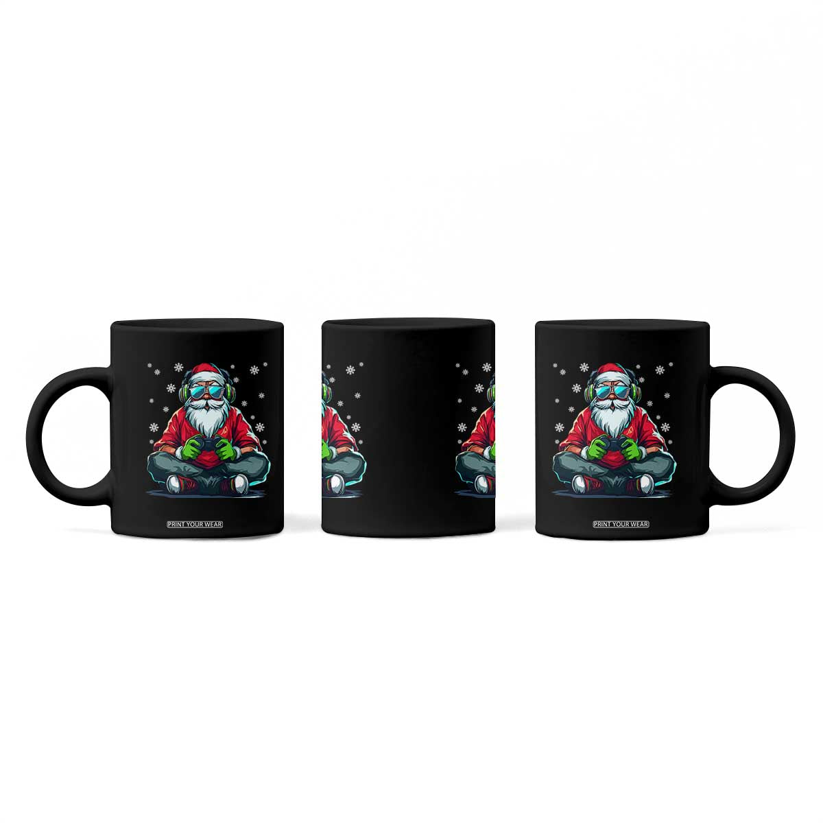 Funny Christmas Gamer Santa Claus Game Controller Coffee Mug TS11 Print Your Wear