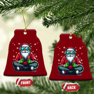 Funny Christmas Gamer Santa Claus Game Controller Ceramic Ornament TS11 Print Your Wear