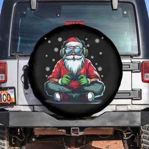 Funny Christmas Gamer Santa Claus Game Controller Spare Tire Cover TS11 No hole Black Print Your Wear