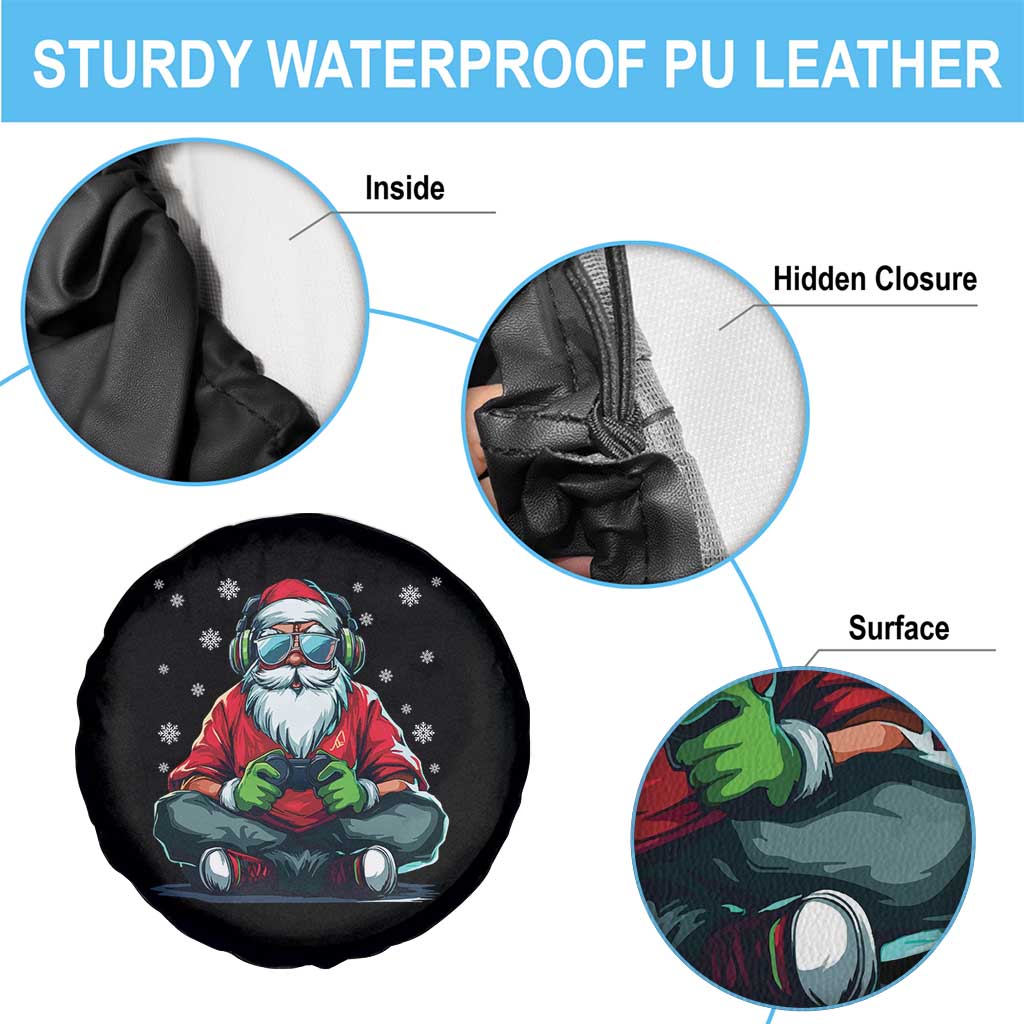 Funny Christmas Gamer Santa Claus Game Controller Spare Tire Cover TS11 Print Your Wear