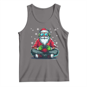 Funny Christmas Gamer Santa Claus Game Controller Tank Top TS11 Deep Heather Print Your Wear