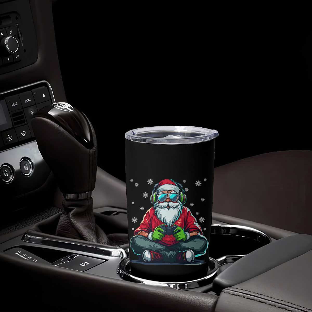 Funny Christmas Gamer Santa Claus Game Controller Tumbler Cup TS11 Print Your Wear