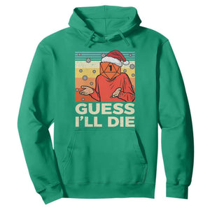 Funny Christmas Rpg Gamer Hoodie Guess l Will Die Retro Dice Santa Hat TS11 Irish Green Print Your Wear
