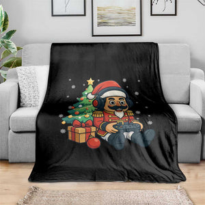 Funny Christmas Video Game Nutcracker Xmas Tree Gamer Throw Blanket TS11 Print Your Wear