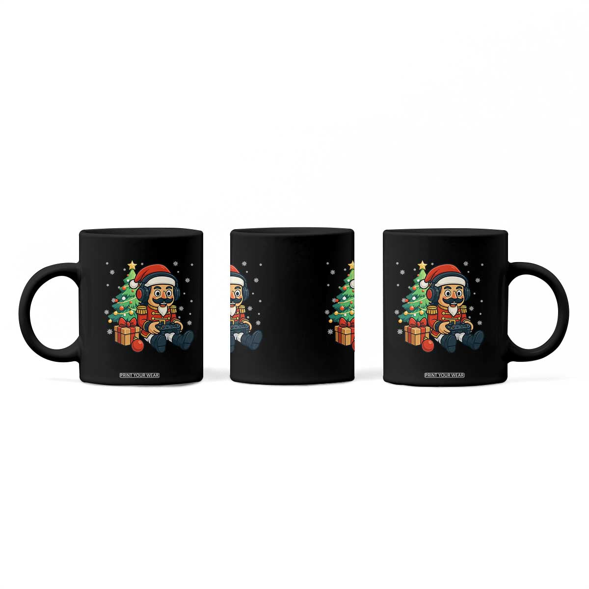 Funny Christmas Video Game Nutcracker Xmas Tree Gamer Coffee Mug TS11 Print Your Wear