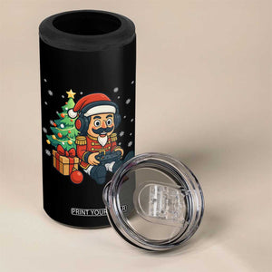 Funny Christmas Video Game Nutcracker Xmas Tree Gamer 4 in 1 Can Cooler Tumbler TS11 Print Your Wear
