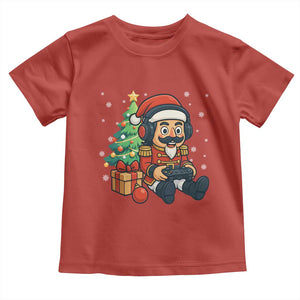 Funny Christmas Video Game Nutcracker Xmas Tree Gamer Toddler T Shirt TS11 Red Print Your Wear
