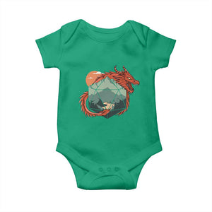 Funny Dragon Tabletop RPG Dice Game Baby Onesie TS11 Irish Green Print Your Wear