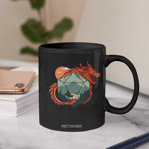 Funny Dragon Tabletop RPG Dice Game Coffee Mug TS11 Print Your Wear