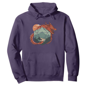 Funny Dragon Tabletop RPG Dice Game Hoodie TS11 Purple Print Your Wear