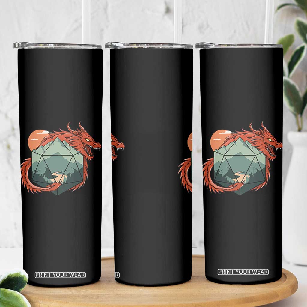 Funny Dragon Tabletop RPG Dice Game Skinny Tumbler TS11 Print Your Wear