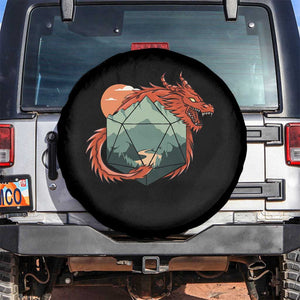 Funny Dragon Tabletop RPG Dice Game Spare Tire Cover TS11 No hole Black Print Your Wear