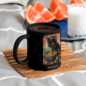 Cat Ramen Hanukkah Coffee Mug Japanese Kawaii Anime Chanukah Cat TS11 Print Your Wear