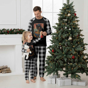 Cat Ramen Hanukkah Plaid Pajama Set Japanese Kawaii Anime Chanukah Cat TS11 White Plaid Print Your Wear