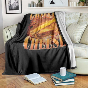 Grilled Cheese Throw Blanket Food Lover Funny Gag Weird Meme 90s TS11 Print Your Wear