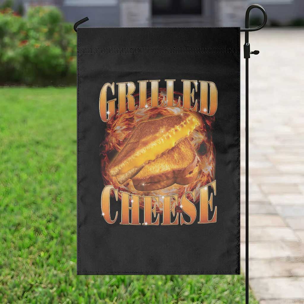 Grilled Cheese Garden Flag Food Lover Funny Gag Weird Meme 90s TS11 Print Your Wear