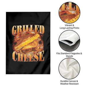 Grilled Cheese Garden Flag Food Lover Funny Gag Weird Meme 90s TS11 Print Your Wear