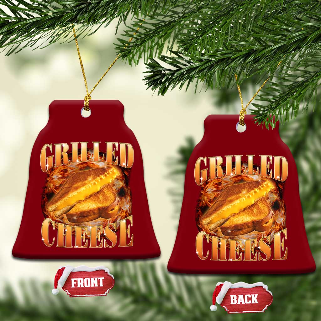 Grilled Cheese Ceramic Ornament Food Lover Funny Gag Weird Meme 90s TS11 Print Your Wear