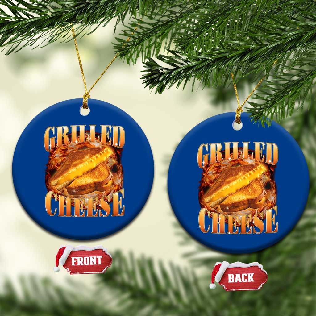 Grilled Cheese Ceramic Ornament Food Lover Funny Gag Weird Meme 90s TS11 1pc Blue Print Your Wear