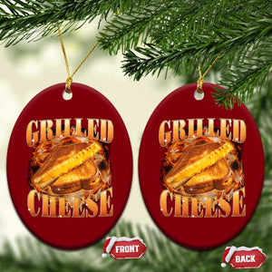 Grilled Cheese Ceramic Ornament Food Lover Funny Gag Weird Meme 90s TS11 Print Your Wear