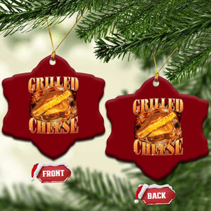 Grilled Cheese Ceramic Ornament Food Lover Funny Gag Weird Meme 90s TS11 Print Your Wear