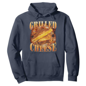 Grilled Cheese Hoodie Food Lover Funny Gag Weird Meme 90s TS11 Navy Print Your Wear