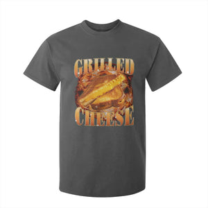Grilled Cheese T Shirt For Kid Food Lover Funny Gag Weird Meme 90s TS11 Dark Heather Print Your Wear