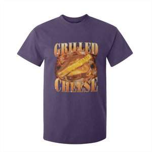 Grilled Cheese T Shirt For Kid Food Lover Funny Gag Weird Meme 90s TS11 Purple Print Your Wear