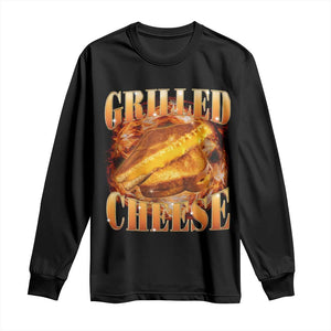 Grilled Cheese Long Sleeve Shirt Food Lover Funny Gag Weird Meme 90s TS11 Black Print Your Wear