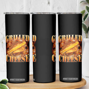 Grilled Cheese Skinny Tumbler Food Lover Funny Gag Weird Meme 90s TS11 Print Your Wear