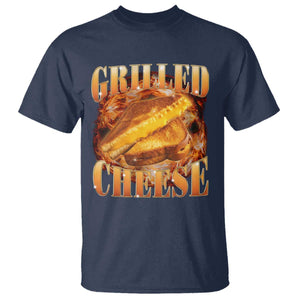 Grilled Cheese T Shirt Food Lover Funny Gag Weird Meme 90s TS11 Navy Print Your Wear