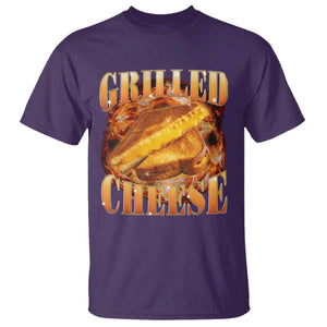 Grilled Cheese T Shirt Food Lover Funny Gag Weird Meme 90s TS11 Purple Print Your Wear