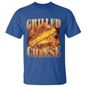Grilled Cheese T Shirt Food Lover Funny Gag Weird Meme 90s TS11 Royal Blue Print Your Wear