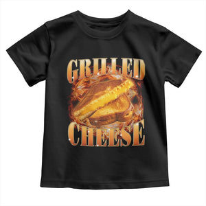 Grilled Cheese Toddler T Shirt Food Lover Funny Gag Weird Meme 90s TS11 Black Print Your Wear