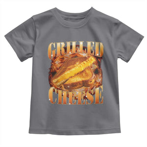 Grilled Cheese Toddler T Shirt Food Lover Funny Gag Weird Meme 90s TS11 Charcoal Print Your Wear