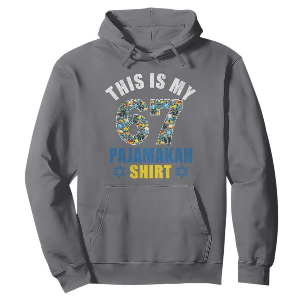 Funny 67 Hanukkah Hoodie This Is My 67 Pajamakah Gift TS11 Charcoal Print Your Wear