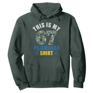 Funny 67 Hanukkah Hoodie This Is My 67 Pajamakah Gift TS11 Dark Forest Green Print Your Wear