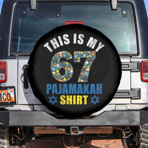 Funny 67 Hanukkah Spare Tire Cover This Is My 67 Pajamakah Gift TS11 No hole Black Print Your Wear