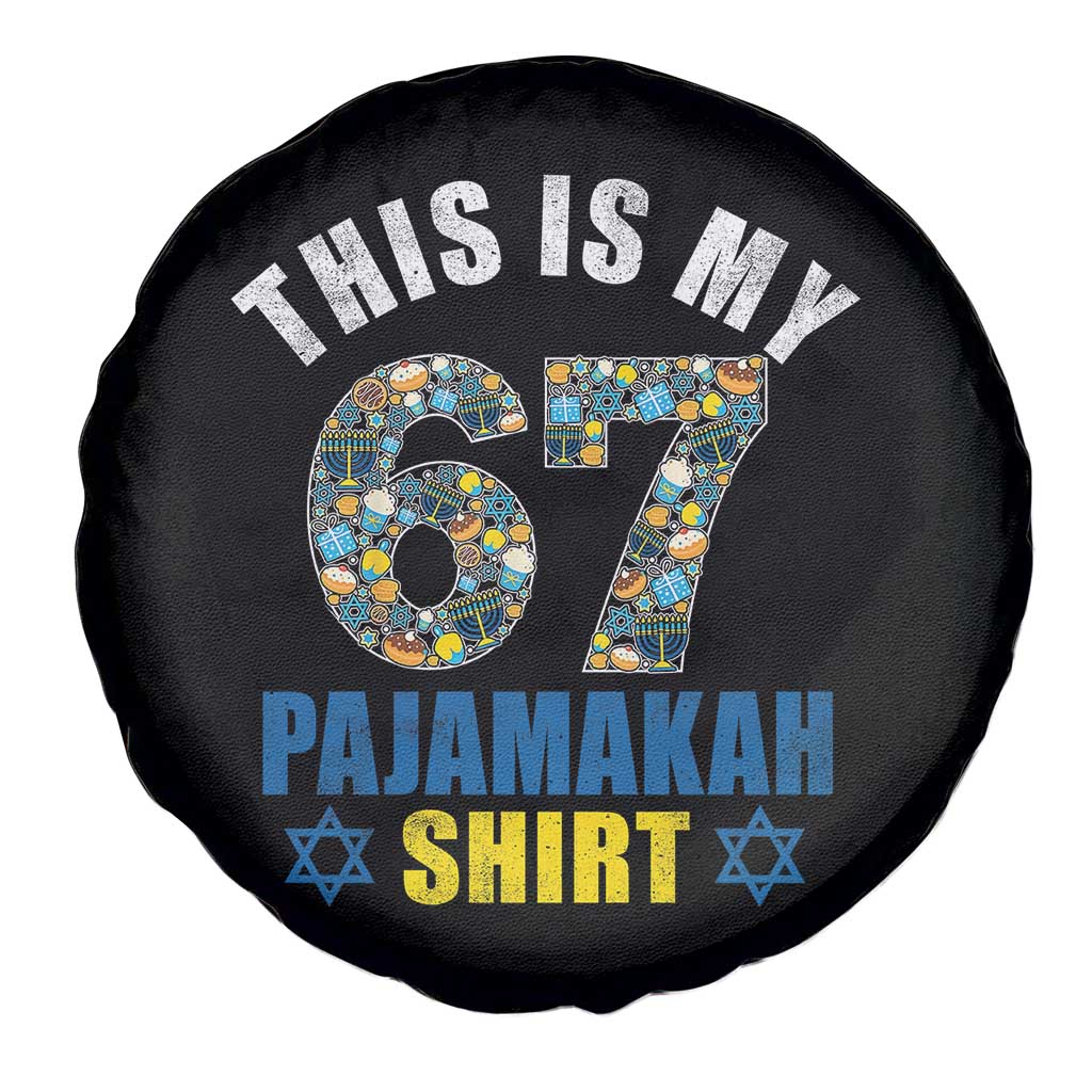 Funny 67 Hanukkah Spare Tire Cover This Is My 67 Pajamakah Gift TS11 Print Your Wear