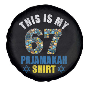 Funny 67 Hanukkah Spare Tire Cover This Is My 67 Pajamakah Gift TS11 Print Your Wear